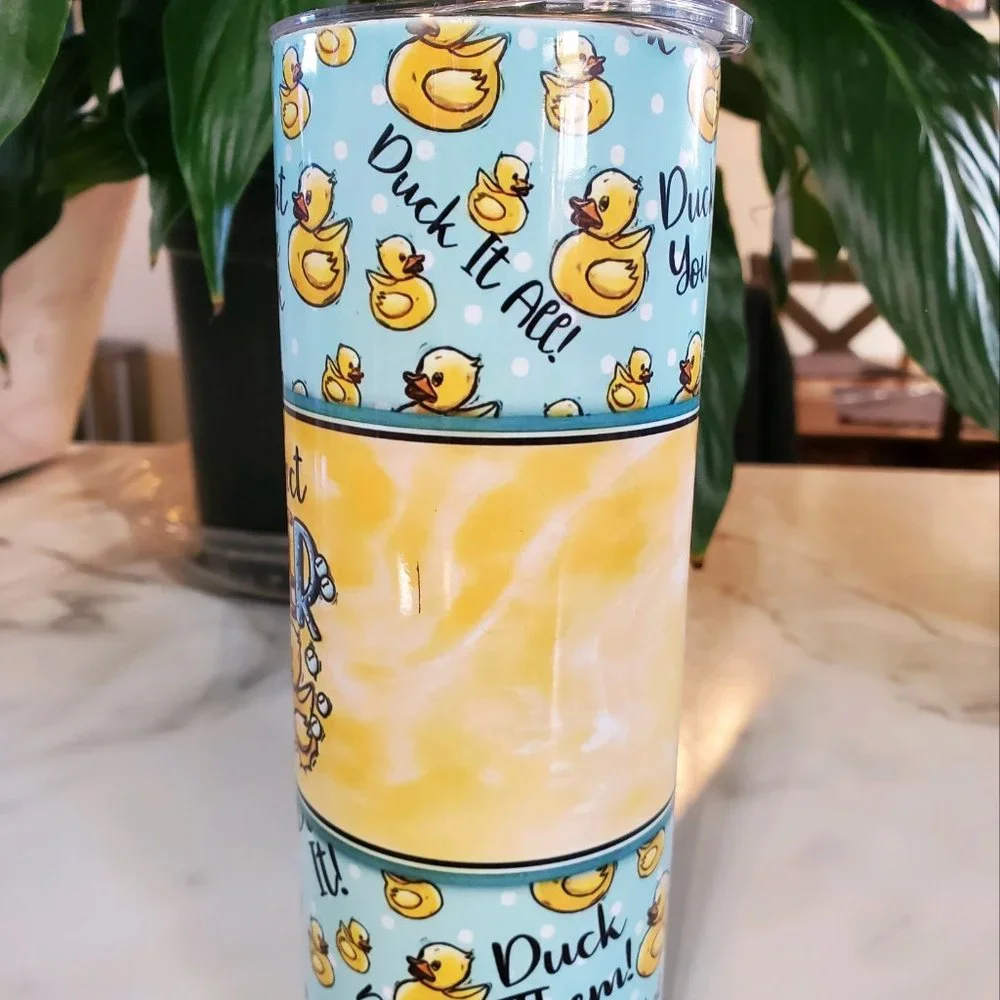 Dear Autocorrect, IT'S NEVER DUCK 20oz Tumbler with duo lids 🎉sale